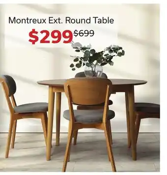 Dot Furniture Montreux Ext. Round Table offer