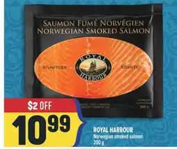 Marché Adonis ROYAL HARBOUR Norwegian smoked salmon offer