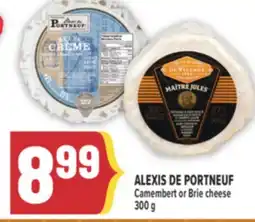 Marché Adonis ALEXIS DE PORTNEUF Camembert or Brie cheese offer