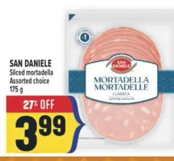 Marché Adonis SAN DANIELE Sliced mortadella offer