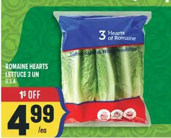 Marché Adonis ROMAINE HEARTS LETTUCE 3 UN offer