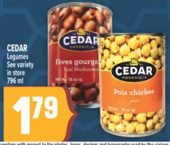 Marché Adonis CEDAR Legumes offer