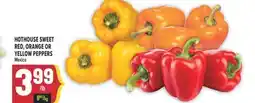 Marché Adonis HOTHOUSE SWEET RED, ORANGE OR YELLOW PEPPERS offer