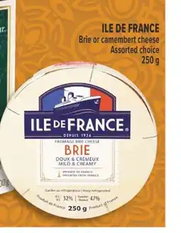 Marché Adonis ILE DE FRANCE BRIE OR CAMEMBERT CHEESE offer