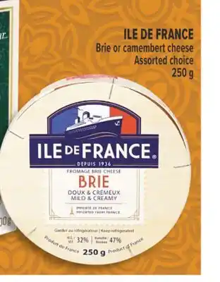 Marché Adonis ILE DE FRANCE BRIE OR CAMEMBERT CHEESE offer