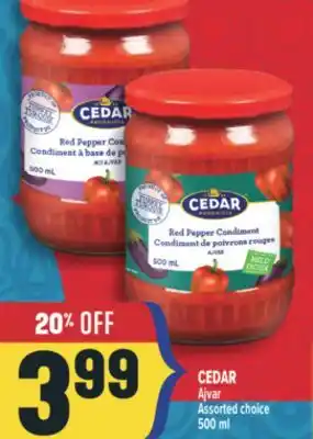 Marché Adonis CEDAR AJVAR offer