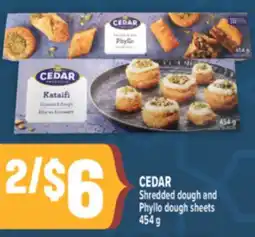 Marché Adonis CEDAR Shredded dough and Phyllo dough sheets offer