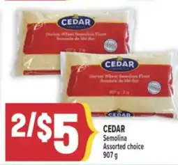 Marché Adonis CEDAR Semolina offer