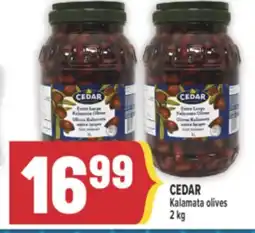 Marché Adonis CEDAR Kalamata olives offer