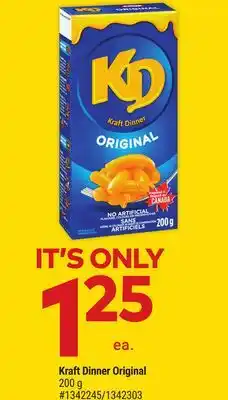 Giant Tiger Kraft Dinner Original offer