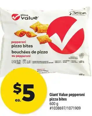 Giant Tiger Giant Value pepperoni pizza bites offer