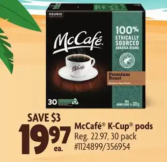 Giant Tiger McCafé K-Cup pods offer