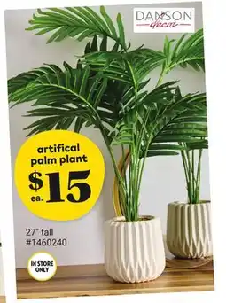 Giant Tiger Artifical Palm Plant offer