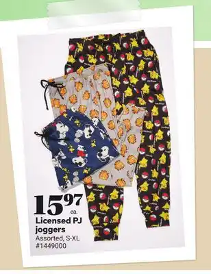 Giant Tiger Licensed Pj Joggers offer