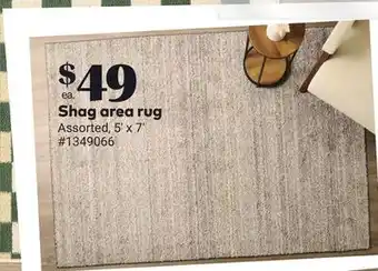 Giant Tiger Shag area rug offer