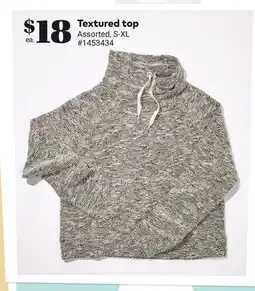 Giant Tiger Textured top offer