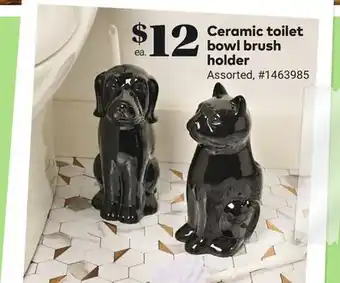 Giant Tiger Ceramic toilet bowl brush holder offer