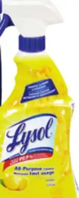 Giant Tiger Lysol all-purpose or toilet bowl cleaner offer