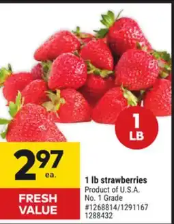 Giant Tiger 1 lb strawberries offer