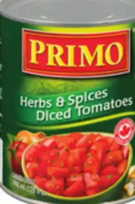 Giant Tiger Primo canned tomatoes offer