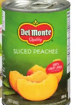 Giant Tiger Del Monte canned fruit or Applesnax apple sauce offer