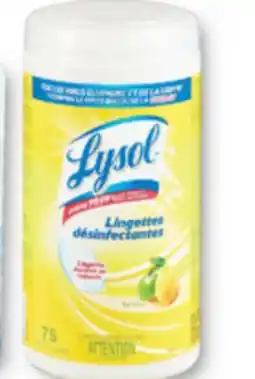 Familiprix Lysol citrus disinfecting wipes 75un offer