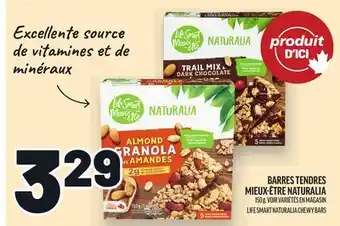 Metro BARRES TENDRES MIEUX-ÊTRE NATURALIA | LIFE SMART NATURALIA CHEWY BARS offer