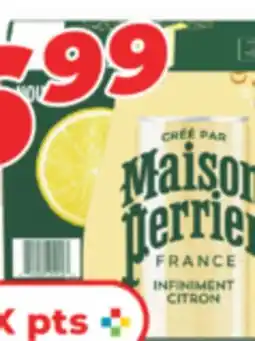 Familiprix PERRIER or MAISON PERRIER Carbonated natural spring water offer