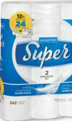 Familiprix Essentiel Super bathroom tissue super soft 12un offer