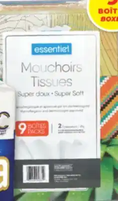 Familiprix Essentiel super soft tissues packs 9un offer