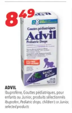 Familiprix ADVIL Ibuprofen, Pediatric drops, children's or Junior, selected products offer