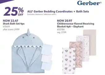 Babies 'R' Us Shark Bath Set 4pc offer