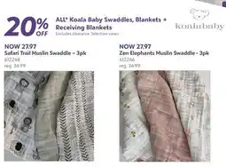 Babies 'R' Us Safari Trail Muslin Swaddle – 3pk offer