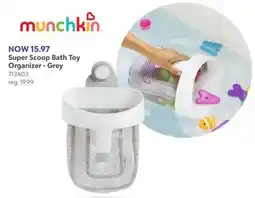 Babies 'R' Us Super Scoop Bath Toy Organizer - Grey offer