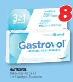 Familiprix Gastrovol diarrhea, nausea, upset stomach relief liquid gels 16un offer