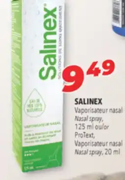 Familiprix SALINEX Nasal spray, 125 ml or ProText Nasal spray, 20 ml offer