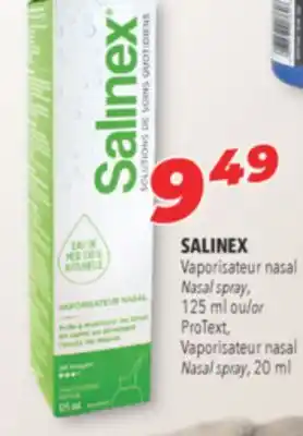 Familiprix SALINEX Nasal spray, 125 ml or ProText Nasal spray, 20 ml offer