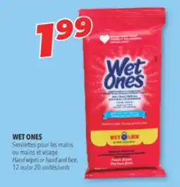 Familiprix WET ONES Hand wipes or hand and face offer