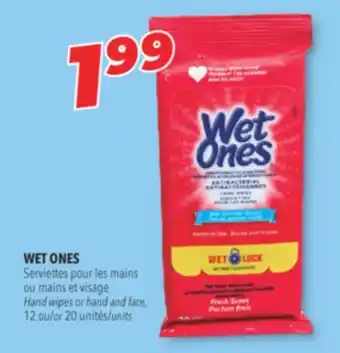 Familiprix WET ONES Hand wipes or hand and face offer