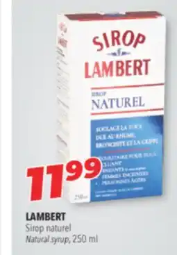 Familiprix LAMBERT Natural syrup, 250 ml offer