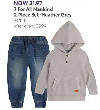 Babies 'R' Us 7 For All Mankind 2 Piece Set -Heather Grey offer