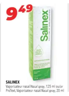 Familiprix SALINEX Nasal spray, 125 ml or Nasal spray, 20 ml offer