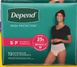 Familiprix DEPEND or POISE, Selected products and sizes offer