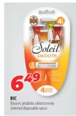 Familiprix Bic Soleil 3 blades razors 4un offer