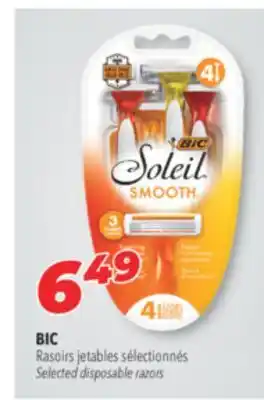 Familiprix Bic Soleil 3 blades razors 4un offer