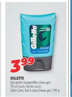 Familiprix GILLETTE After shave gel, 75 ml or Series or Satin Care Shave gel, 198 g offer