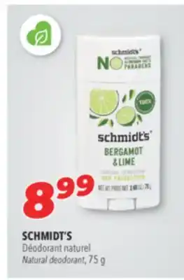 Familiprix SCHMIDT'S Natural deodorant, 75 g offer