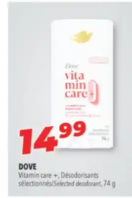 Familiprix DOVE Vitamin care + Selected deodorant offer