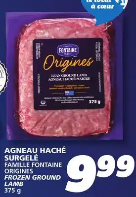 IGA FAMILLE FONTAINE ORIGINES FROZEN GROUND LAMB offer