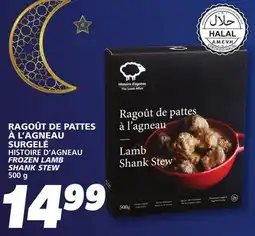 IGA HISTOIRE D'AGNEAU FROZEN LAMB SHANK STEW offer